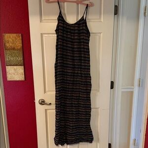 Striped Navy Maxi Dress